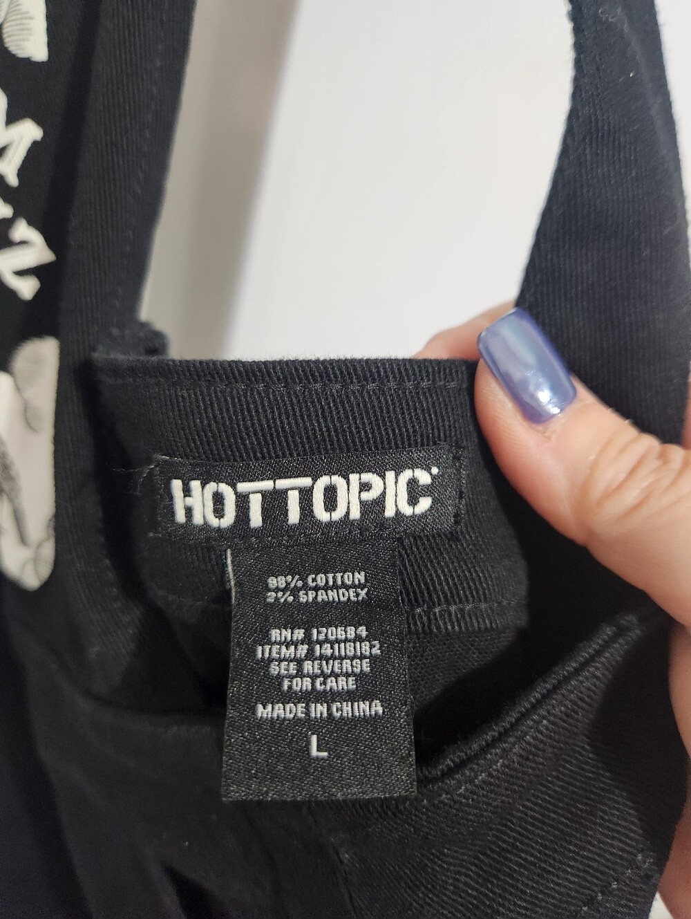 Hot Topic Black Ouija Graphic Overall Dress, Size Large - Picture 2 of 10